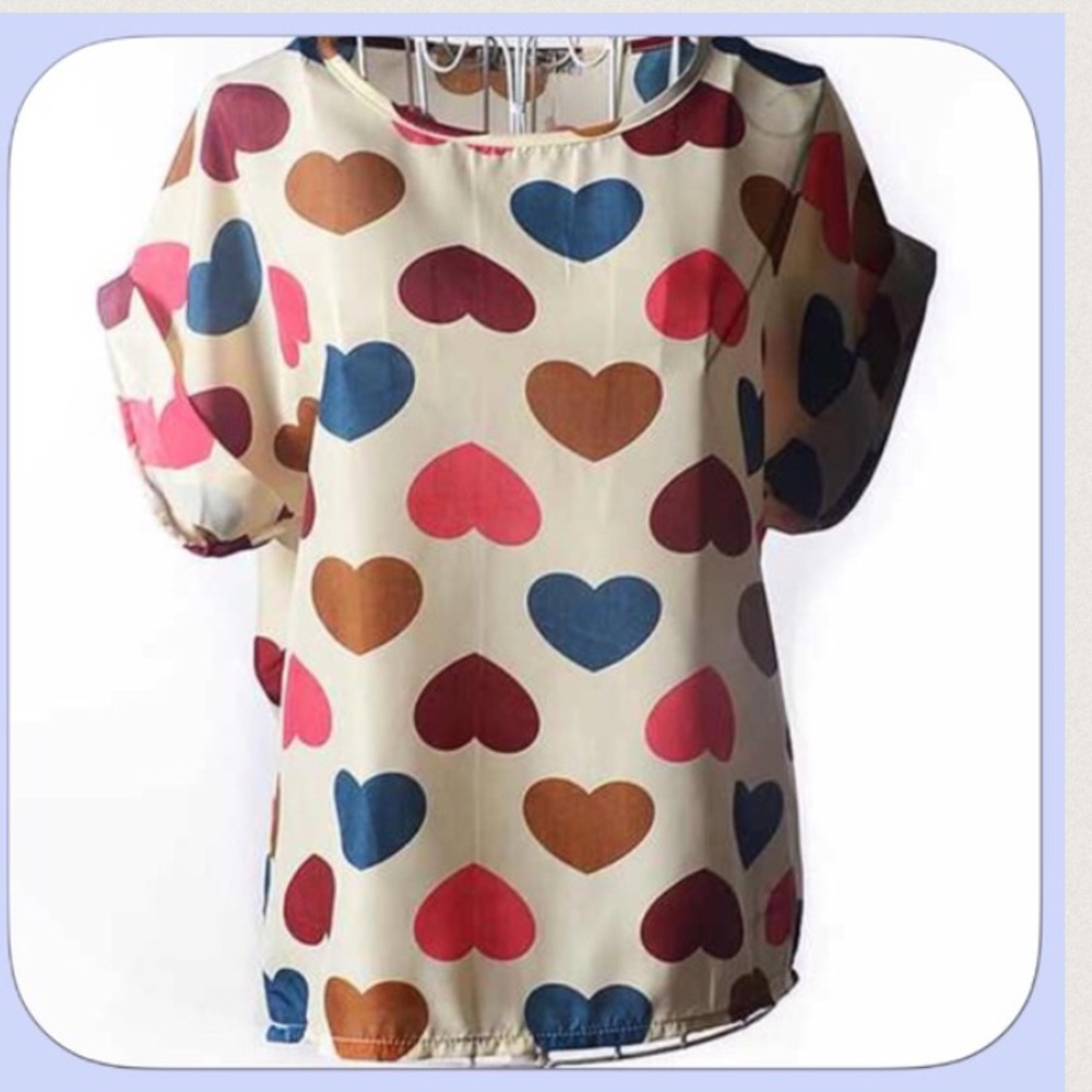 Heart Pattern Top - Picture 3 of 4